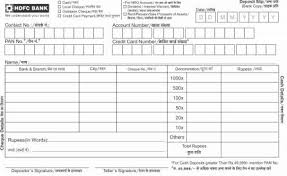 A deposit slip contains the date, the name of the depositor, the depositor's account number, and the amounts being deposited as well as break down of whether the deposit is comprised of checks, cash, or if the depositor wants a. Download Latest Hdfc Deposit Slip Pdf Insuregrams