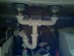 install a double sink drain system