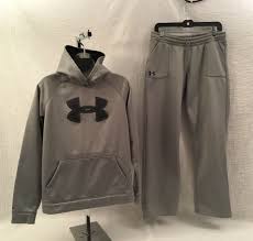 Youth Under Armour Storm Hoodie And Storm Pants Vgc Size Xlarge Gray Black Underarmour Black Athletic Pants Nike Under Armour Under Armour