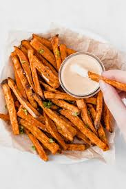 In a small bowl, mix mayo, sour cream and horseradish (refrigerate until ready to serve) How To Make The Best Sweet Potato Fries With Aioli Damn Spicy