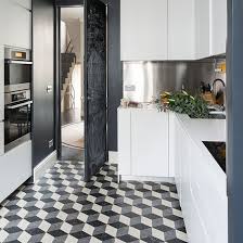 The white tiles came today and, of course, i had to put some down!! Black And White Flooring Ideas Decorating Ideal Home