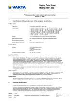 Do not store batteries near source of heat or nozzle of hot air. Msds 22 Primary Silver Button Series V Mf Varta Microbattery Gmbh Pdf Catalogs Technical Documentation Brochure