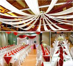 I Like The Draping With The Open Space Of The Ceiling And Blue Eve Winter Wedding Table Centerpieces Wedding Reception Decorations Wedding Ceiling Decorations