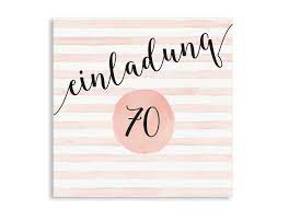 16 lustige kurzgeschichten für ihre geburtstagsparty kurz, knackig & zum ablachen. Einladungskarten Zum 70 Geburtstag Dots N Stripes