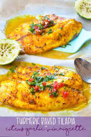 Turmeric Baked Tilapia Bright Roots Kitchen Recipe Baked Tilapia Tilapia Dinner Fish Dinner