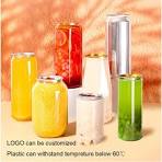 Pet Plastic Cans with Logo High Quality Transparent Plastic ...
