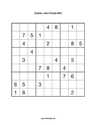 Rd.com knowledge brain games we've used the names of snow white's diminutive friends as clues i. Sudoku Hard A5 Printable Puzzle