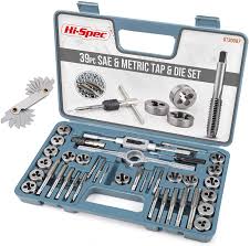 You utilize a kick the bucket to cut or fix strings onto a jolt. Hi Spec 39 Piece Sae Metric Tap And Die Set Diy Tapered Plug Hand Tapping Cutting Threading Forming Chasing Kit For The Garage Workshop Amazon Com