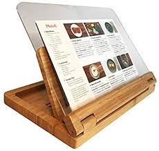 Amazon Com Hala Flip Cookbook Holder Bamboo Large With Acrylic Shield Cookbook Stands Kitchen Dining Cookbook Holder Cook Book Stand Kitchen Recipe Holder