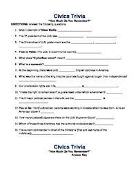 Rd.com knowledge facts there's a lot to love about halloween—halloween party games, the best halloween movies, dressing. End Of The Year Review Civics Trivia By All About Social Studies