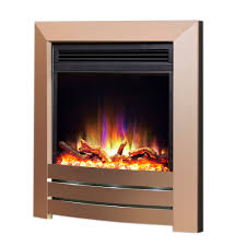 The celsi curved features a very stylish curved black glass fascia. Celsi Electriflame Xd Camber Champagne Electric Fire