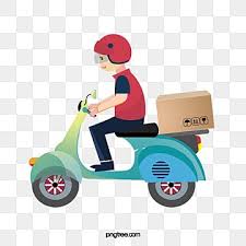 A Motorcycle Delivery Man Png And Psd Car And Motorcycle Design Motorcycles And Scooter Blue Motorcycle