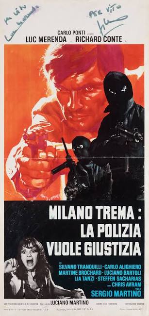 The Violent Professionals Original 1973 Italian Locandina Movie Poster  Signed by Sergio Martino / Luc Merenda - Posteritati Movie Poster Gallery