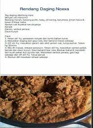 1 kilo daging (potong kecil) 1 btg serai (titik) 2 keping asam keping 2 helai daun limau purut 2. Resepi Rendang Daging Noxxa Pawtaste Com