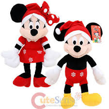 Disney Mickey Minnie Mouse Weihnachten Plush Doll 18 Set X Mas Weich Plusch Ebay