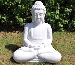 I bought this buddha statue for a new garden i created to honor my now departed feline friend puss. Meditating White 55cm Buddha Statue Gardensite Co Uk