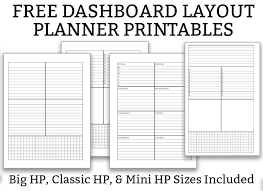 A planner is a great tool for keeping track of your time and staying organized. Free Dashboard Layout Planner Printables Free Weekly Planner Pages