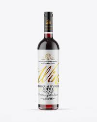 Download Clear Glass Red Wine Bottle Mockup In Bottle Mockups On Yellow Images Object Mockups PSD Mockup Templates