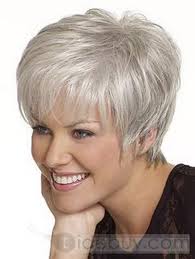 Silver haired beauties on pinterest short grey hairstyles for women | beautiful short straight grey 5quot; Pin On Pixie Haircut
