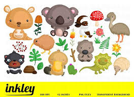 Australia Animal Clipart New Zealand Animal Cute Animal Etsy Australia Animals Animal Clipart Clip Art