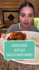 These Buffalo cauliflower wings will be perfect for your superbowl party!  These are super popular at Disney Springs at Homecomin’ and I can totally  see why!! #superbowlrecipes #buffalowings ...