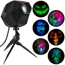 Gemmy 220418 Multi Color Led Halloween Light Show Projector With 6 Changeable Slides Vip Outlet