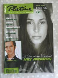 PLATINE N° 97 ZAZIE CALOGERO DALIDA NOLWENN RENAUD DAVE JEAN FERRAT  MITCHELL