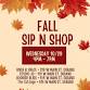 Fall Sip N Shop event image