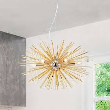 Shop Lorena 6 Light Chrome And Champaign Gold Sputnik Chandelier On Sale Overstock 24123795