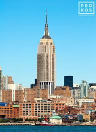 A defining feature of the new york city skyline since 1976, the empire state building lights have captured the world's imagination for decades. View Of The Empire State Building From Hoboken Nj Framed Photo By Andrew Prokos