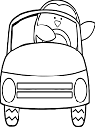 Coloring Pages Black And White Penguins Clip Art