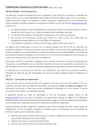 Conditions générales d'utilisation (cgu) : 2