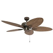 Outdoor ceiling fans with lights are the second largest product in lighting taking a market share of over 20% as 2016. Harbor Breeze Tilghman Ii 52 In Bronze Ceiling Fan 5 Blade In The Ceiling Fans Department At Lowes Com