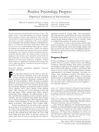Pdf Positive Psychology Progress Empirical Validation Of Interventions