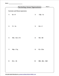 Multiply a binomial by a trinomial. Factoring Polynomials Worksheets