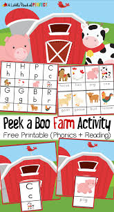 Farm Animal Alphabet Activity And Free Printable Farm Animals Activities Farm Activities Farm Animals Preschool