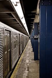 New York City Subway Train At Platform Aff City York Subway Platform Train Ad New York City City Subway