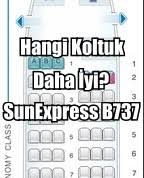 Ucak Koltuk Duzeni Sunexpress