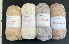 If the knitting tension is: Sirdar Cotton Dk Yarn 100g Summer Crochet Knitting Weaving Etsy Dk Yarn Yarn Shop Summer Crochet