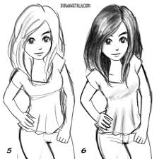 Girl Drawing To Color Free for commercial use no attribution required high quality images. girl drawing to color
