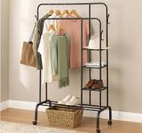 Amazon Clothes Rail Cover 4ft Top Garment Rail Cover Top Sale 6FT Black  Nylon Clothes Rail Cover