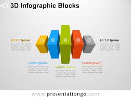 3d Infographic Blocks For Powerpoint Presentationgo Com