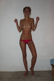 Enticing nude girl posing wildly collection