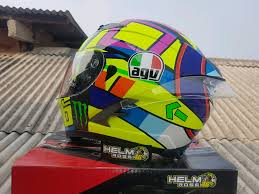 Red maroon/black white/red crimson yellow/black black/gunmetal jual helm agv kyt ink mds. Gambar Helm Vendetta 2