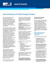 Cloud computing projects is the delivery of computing services. Pdf Cloud Computing The New Strategic Weapon Shakeel Peerwani Academia Edu