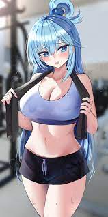 Aqua getting fit! : rKonosuba