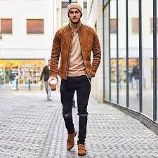 Awesome 34 Casual Christmas Outfits Ideas For Men Http Vattire Com Index Php 2018 11 02 34 Casual Christma Mens Outfits Mens Fashion Edgy Suede Bomber Jacket