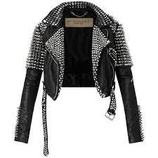 Burberry Multi Stud Cropped Leather Biker Jacket Cropped Biker Jacket Real Leather Jacket Studded Jacket