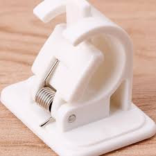 Using the revolutionary command™ adhesive, command™ decorative hooks hold strongly on a variety of surfaces, including paint, wood, tile and more. 2pcs Self Adhesive Curtain Rods White Hanger Crossbar Curtain Clips Wall Hooks Cin Buy At A Low Prices On Joom E Commerce Platform
