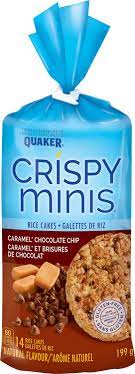 Quaker Crispy Minis Caramel Chocolate Chip Flavour Large Rice Cakes Reviews 2022